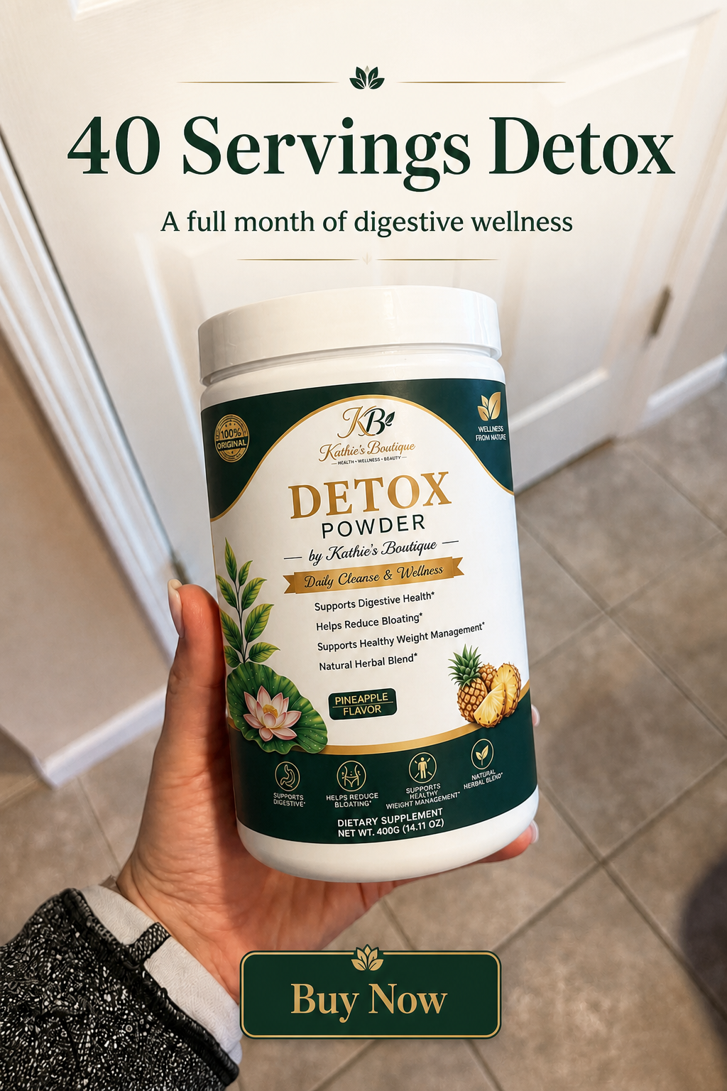 Detox Powder — Pineapple Flavor