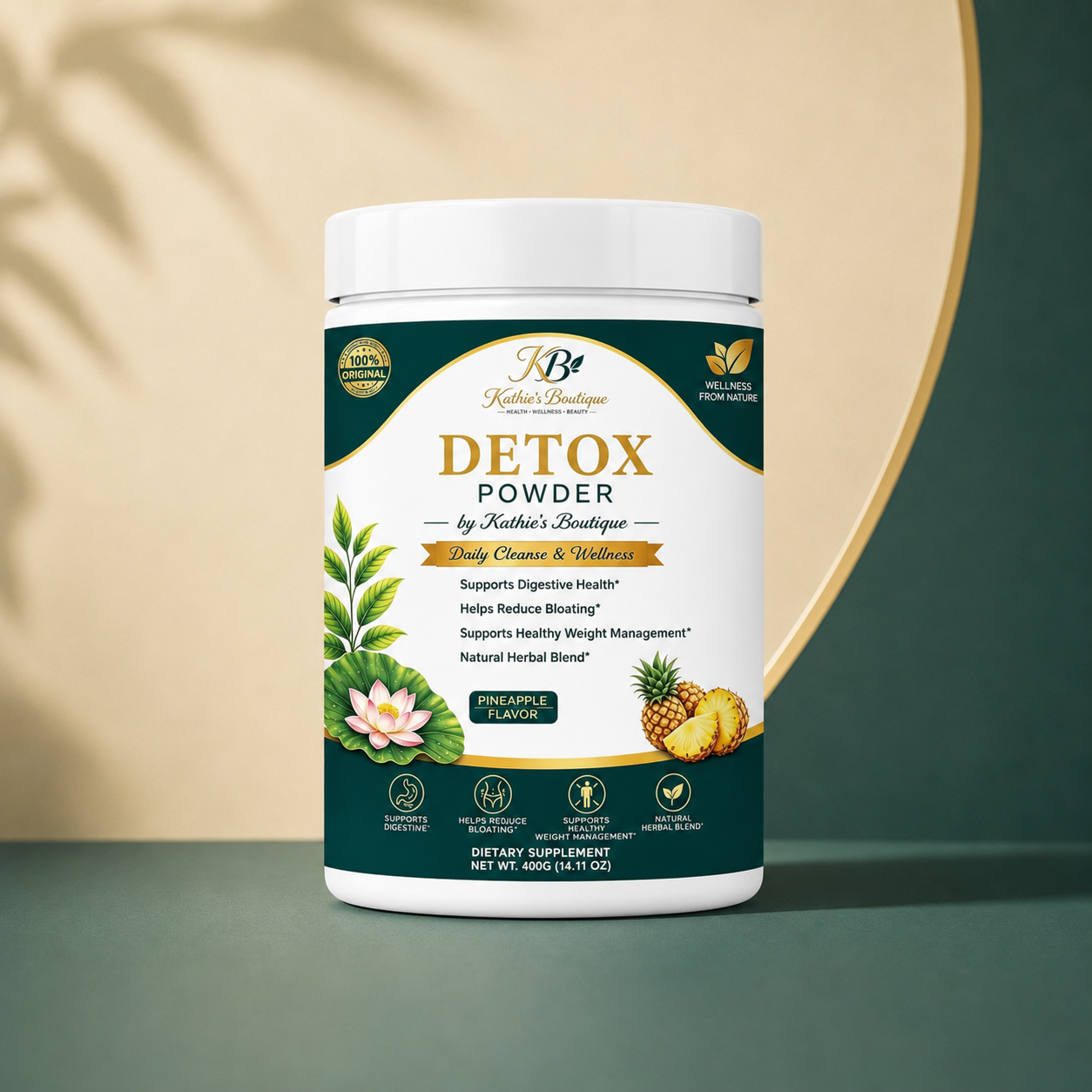 Detox Powder — Pineapple Flavor